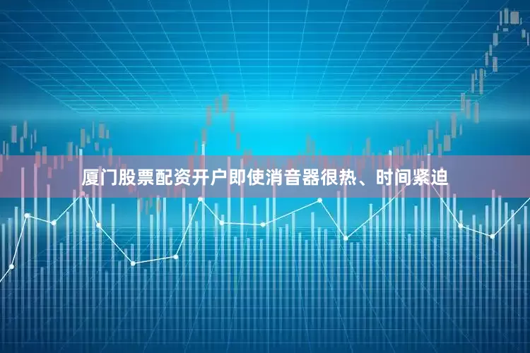 厦门股票配资开户即使消音器很热、时间紧迫
