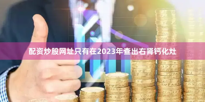 配资炒股网址只有在2023年查出右肾钙化灶